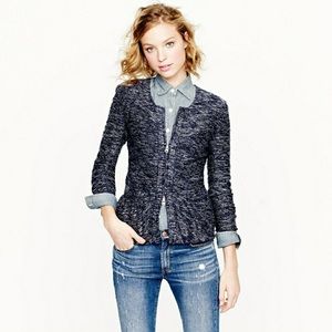 SOLD💥J. Crew Boucle Peplum Jacket
